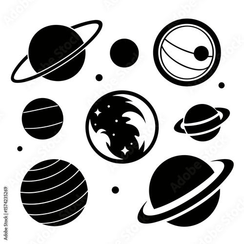Celestial bodies cosmic spheres astronomical objects