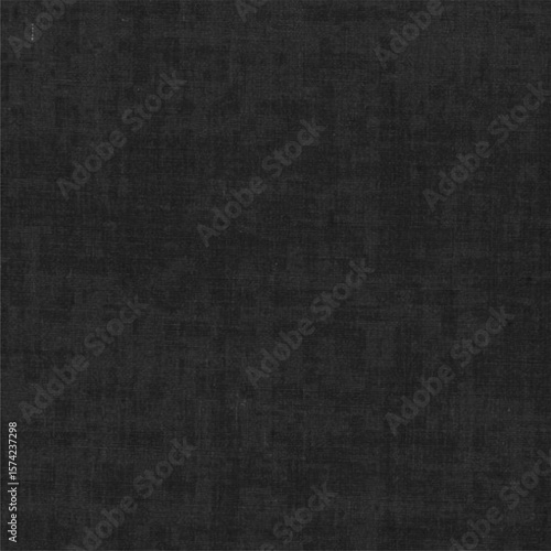 Deep black fabric texture with soft cloth and seamless woven surface
