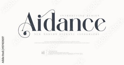 Elegant logo modern luxury alphabet font.  Typography elegant style alphabet fonts for beauty shop, decoration, business, boutique, fashion, brand, wedding, vintage design. vector illustration