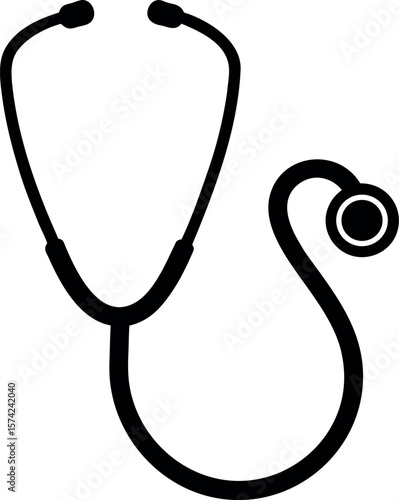 stethoscope isolated on white background