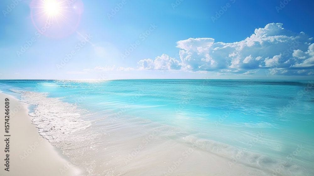 Obraz premium Seaside background images are a gateway to coastal tranquility, blending rolling waves, warm sands, and endless skies. They capture sunrise glows, sunset hues, and moonlit shores, merging nature’s ele