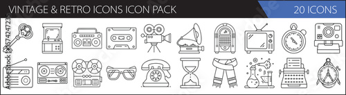 Vintage & Retro Icons Icon Pack