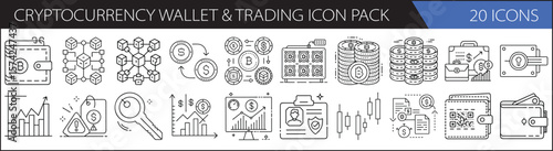 Cryptocurrency Wallet & Trading Icon Pack