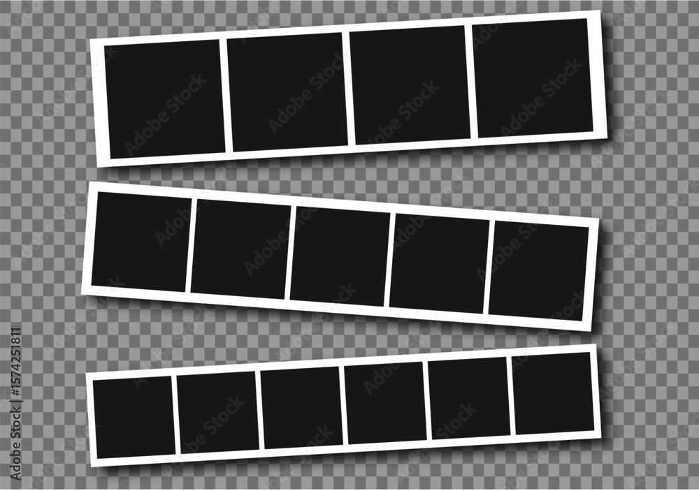 photo card frame. blank retro memory album. Retro vintage photograph. Digital snapshot image.  Images different forms on wall