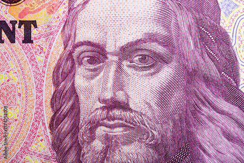 Wallpaper Mural  King Stephen I a closeup portrait from Hugarian money Torontodigital.ca
