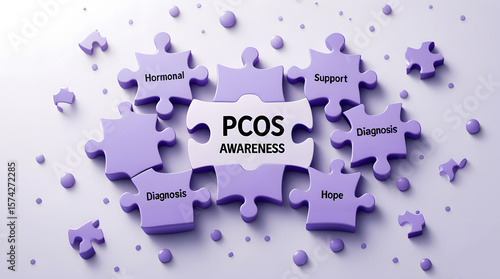 a poster for PCOS awareness women console them and guide them how to prevent from it. encourage the women who suffering