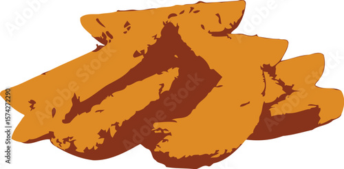 Golden brown seasoned potato wedges with crispy herb seasoning presented as a food photography appetizer silhouette