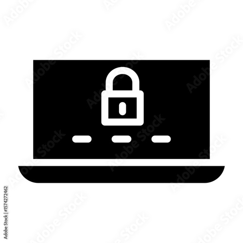Two Factor Authentication Vector Glyph Icon Design