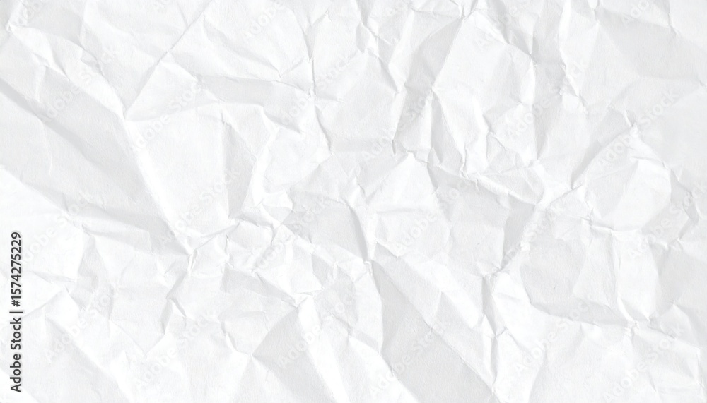 Obraz premium Crumpled white paper texture (4)