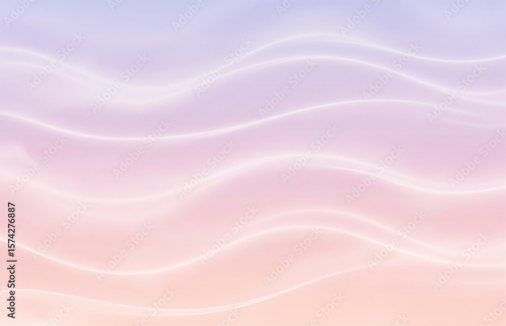 Obraz premium Soft Pastel Gradient Abstract Background with dreamy wave textures, featuring smooth color flow, soft blur, and an ethereal atmosphere.