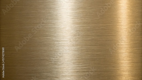 Closeup view of a brushed gold metal texture