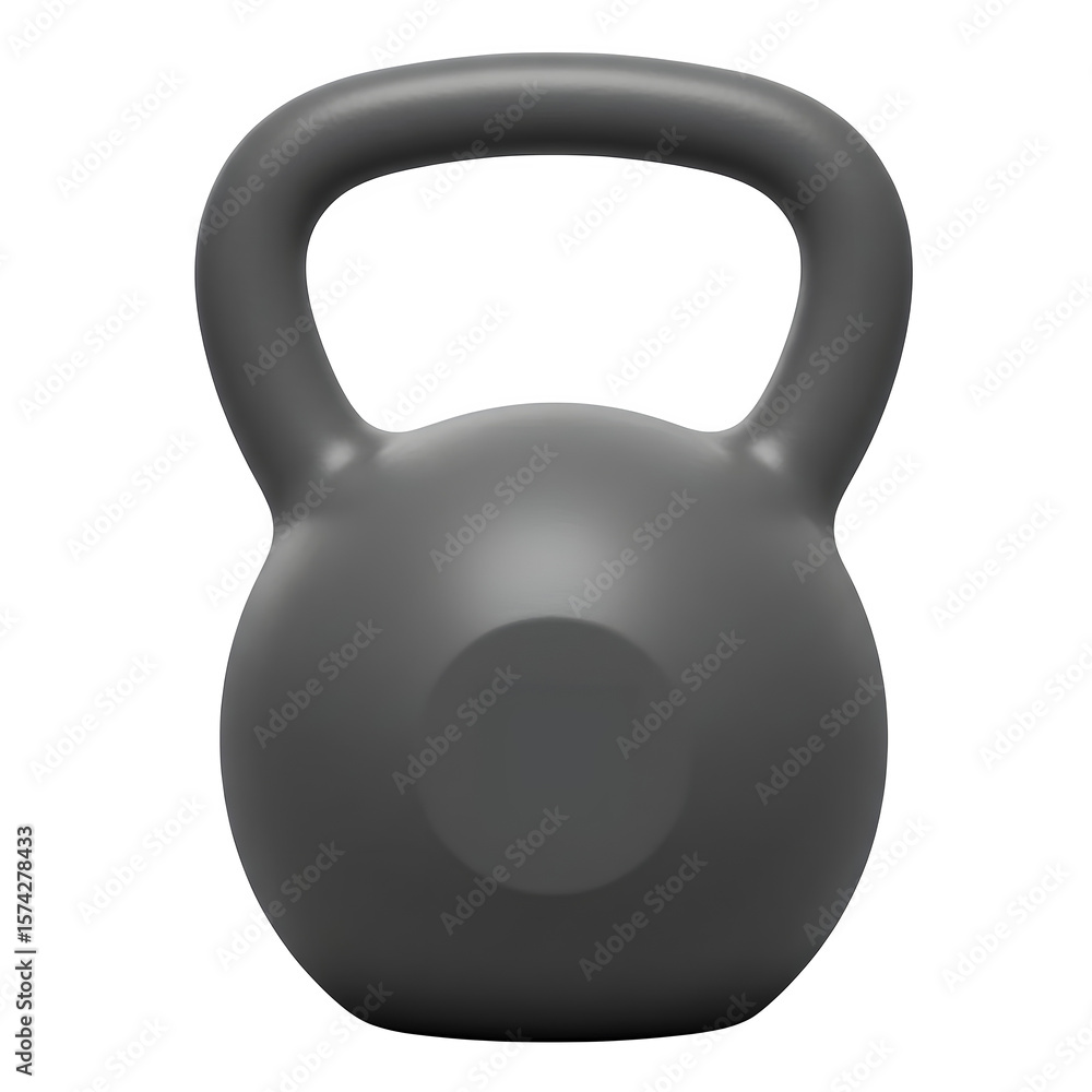 Fototapeta premium Kettlebell png versatile kettlebell png fitness weight png gym equipment png strength training png isolated on white or transparent background. PNG