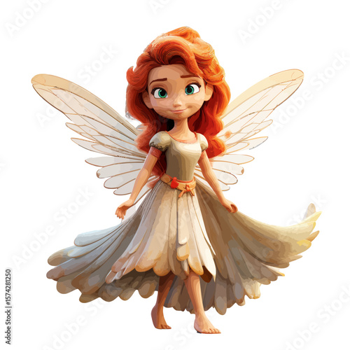 little angel isolated on white
