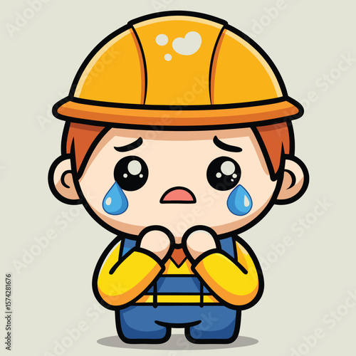 Sad construction worker cartoon (1)