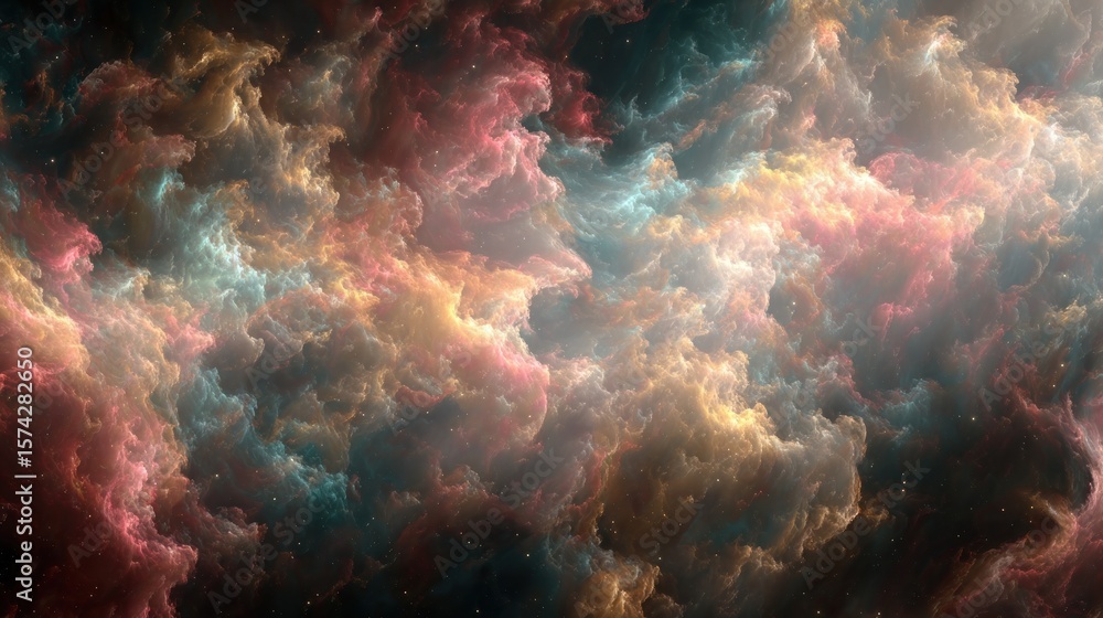 Obraz premium Abstract cosmic clouds