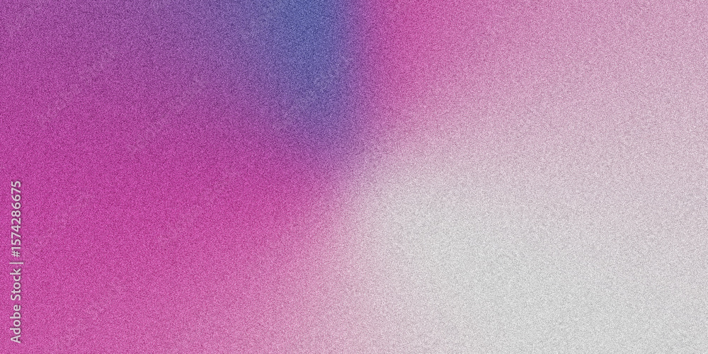 Fototapeta premium Noise grain texture abstract gradient texture in vibrant purples and pinks.