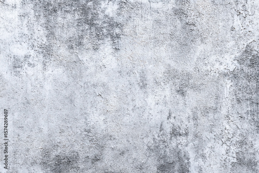Fototapeta premium Grunge wall texture background white gray concrete plaster surface