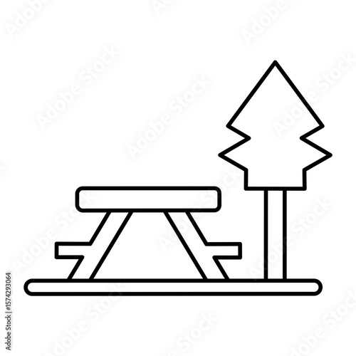 Picnic icon design 