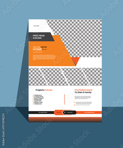 Own house sale flayer design template