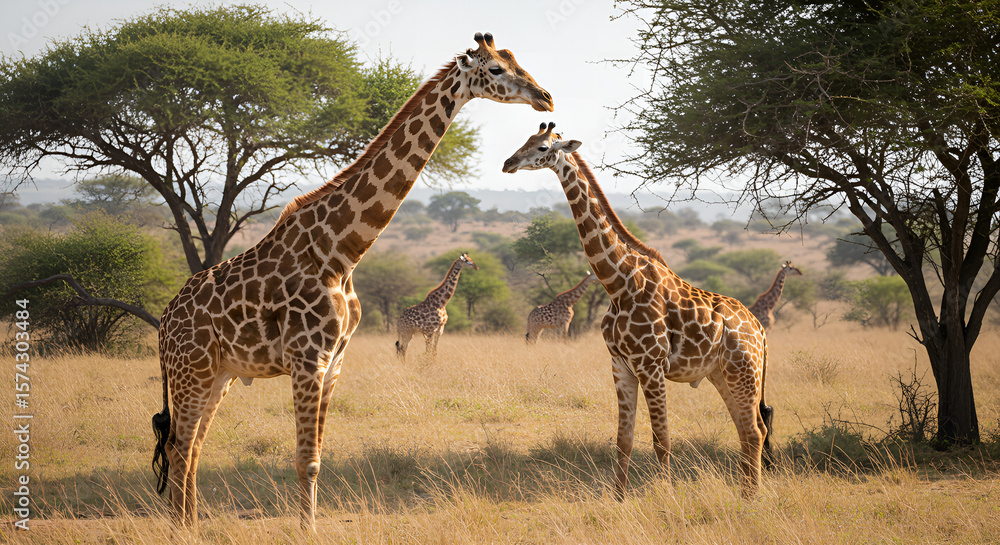 Fototapeta premium giraffe in africa