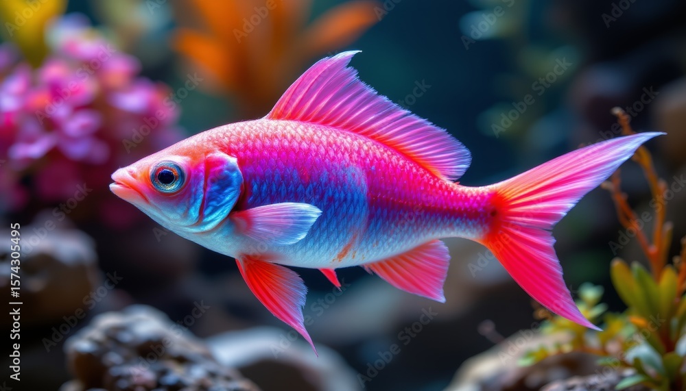 Fototapeta premium Colorful Fish in Aquarium