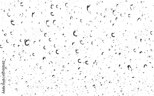 glass with water drop splashes texture, Abstract White Water Droplets Background Texture transparent background 