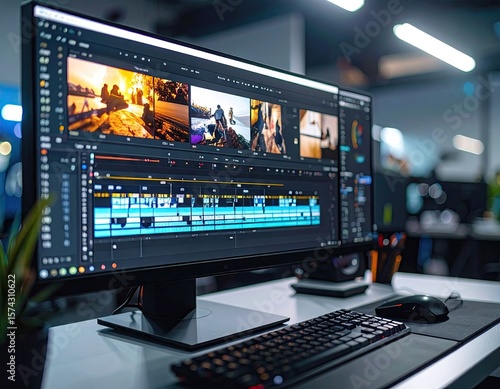 Modern computer editing video