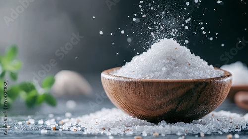 Blessed Salt for Christian Blessings and Rituals - Isolated on White Background