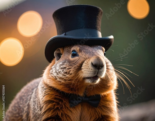 Groundhog in top hat (1)