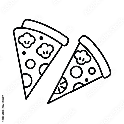 delicious pepperoni mushroom pizza slices tasty 
