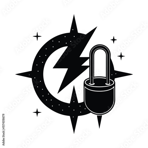 Magnetometer silhouette vector illustration