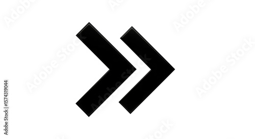 Free Download Double Chevron Forward isolated on a transparent background - GFXLoad