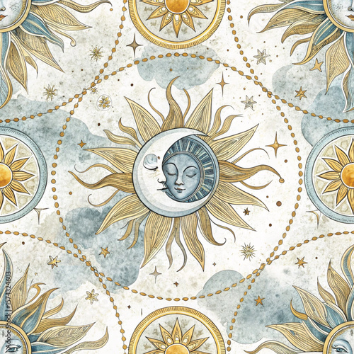 seamless pattern with flowers