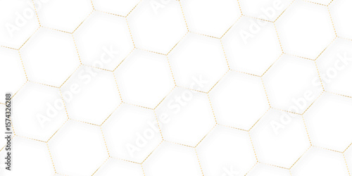 Abstract background colorful hexagon dot line with seamless geometric pattern texture. futuristic geometry pattern honeycomb mosaic texture design. hexagon grid minimalist mesh cell texture design.