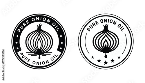 Pure Onion Oil Product Badges for Natural Hair and Skin Care