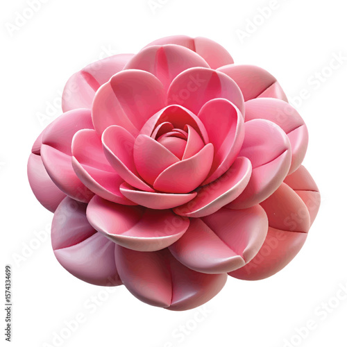 This elegant rose illustration brings a delicate touch to floral branding, invitations, and garden-themed artwork.