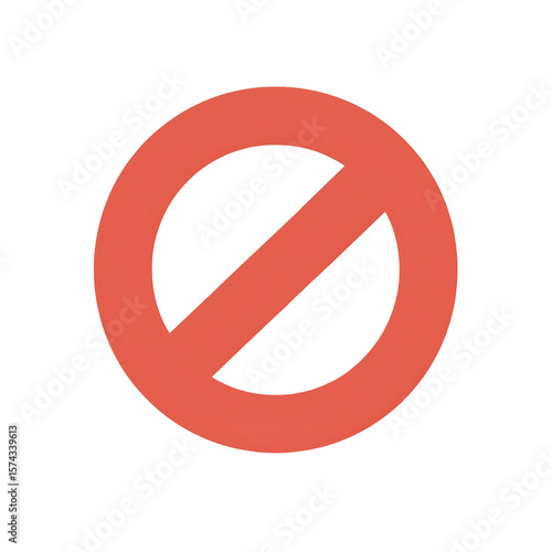 Red circle and diagonal line symbol for strong warning and prohibition Free Download Red circle and diagonal line symbol for strong warning and prohibition - GFXLoad