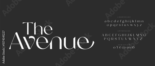 Avenue calligraphy alphabet small lettering a to z font family