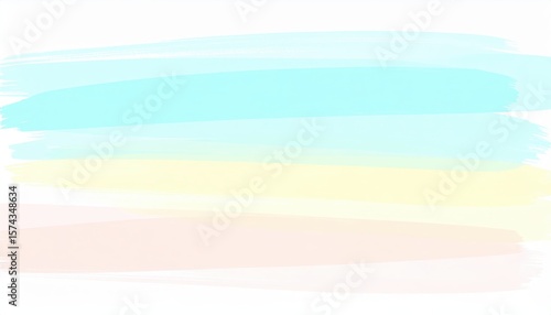 soft pastel abstract background with blurred brush strokes in blue, pink, yellow, and green blending into airy visual harmony