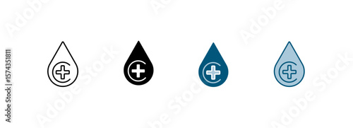 blood transfusion vector icon