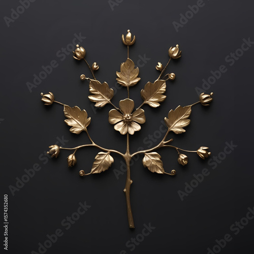 golden christmas decoration on black