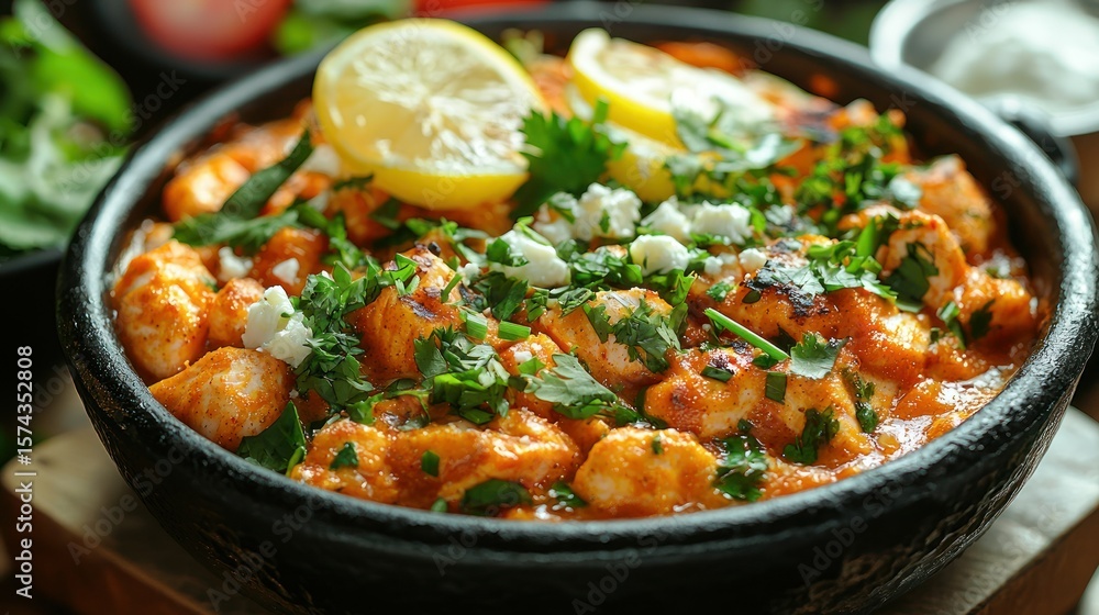Spicy Chicken Dish with Lemon & Feta Spicy Chicken Dish with Lemon & Feta