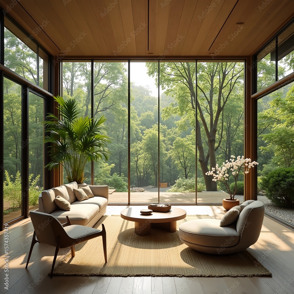 Fototapeta premium modern & minimalist living room