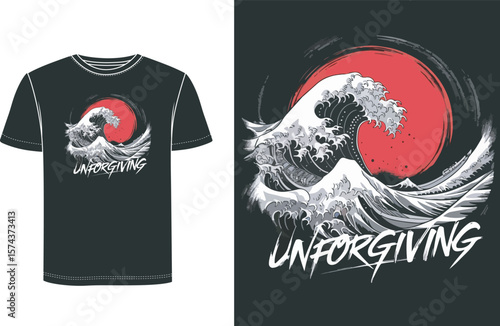 Surfing T Shirt Design