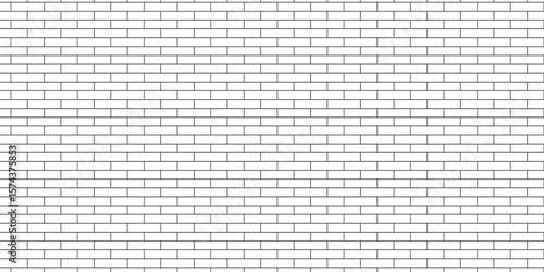 Masonry pavement floor and wall limestone brickwork concrete texture. Urban white, black line cement rough row wallpaper abstract background.	

