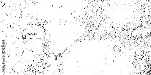 Scratch cracked vintage dusty Splat background. Grunge wall and black and white Dark noise granules Black grainy texture isolated on white background.	
