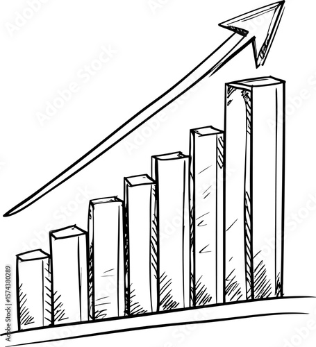 Hand Drawn Business Plan and Strategy Doodle Vector Icon