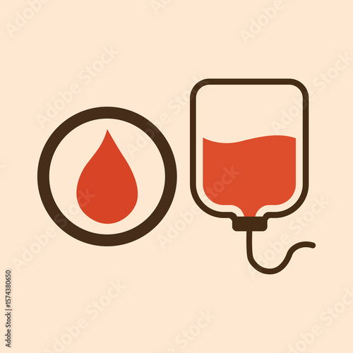 healty care icon red blood ic...