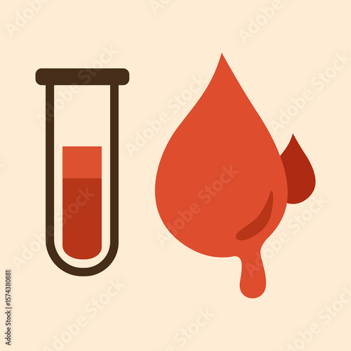 healty care icon red blood icON