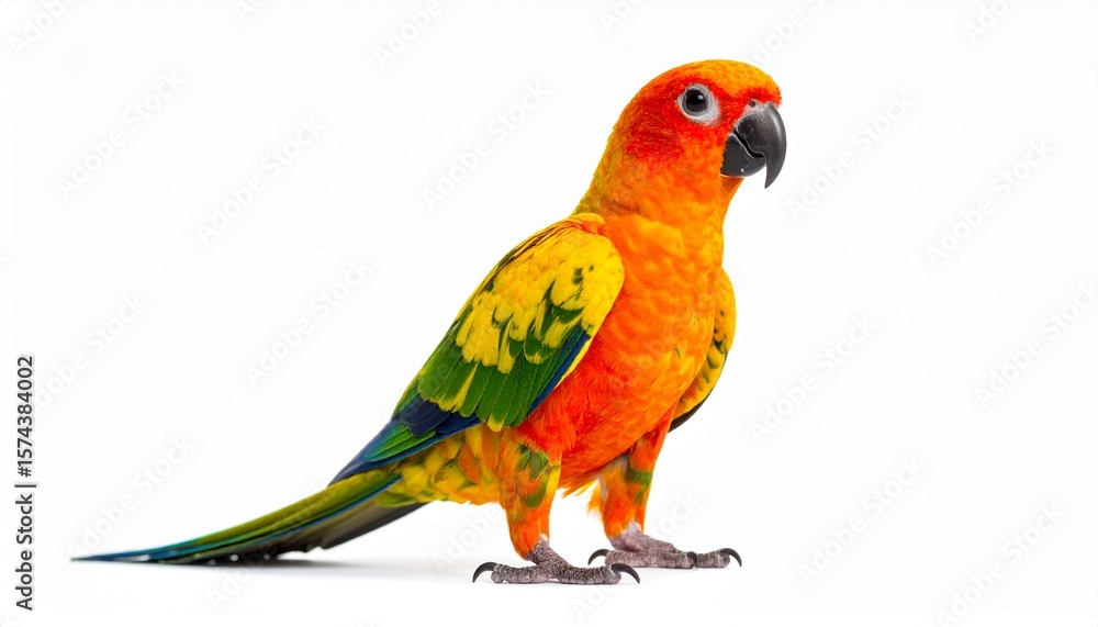 Obraz premium colorful bird isolated on white background